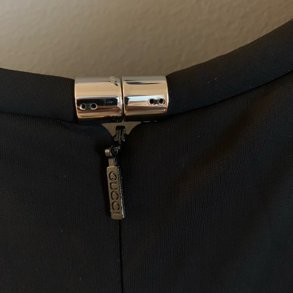 Gucci midi classic Black Dress lbd cocktail dress quiet luxury old money - Picture 7 of 7